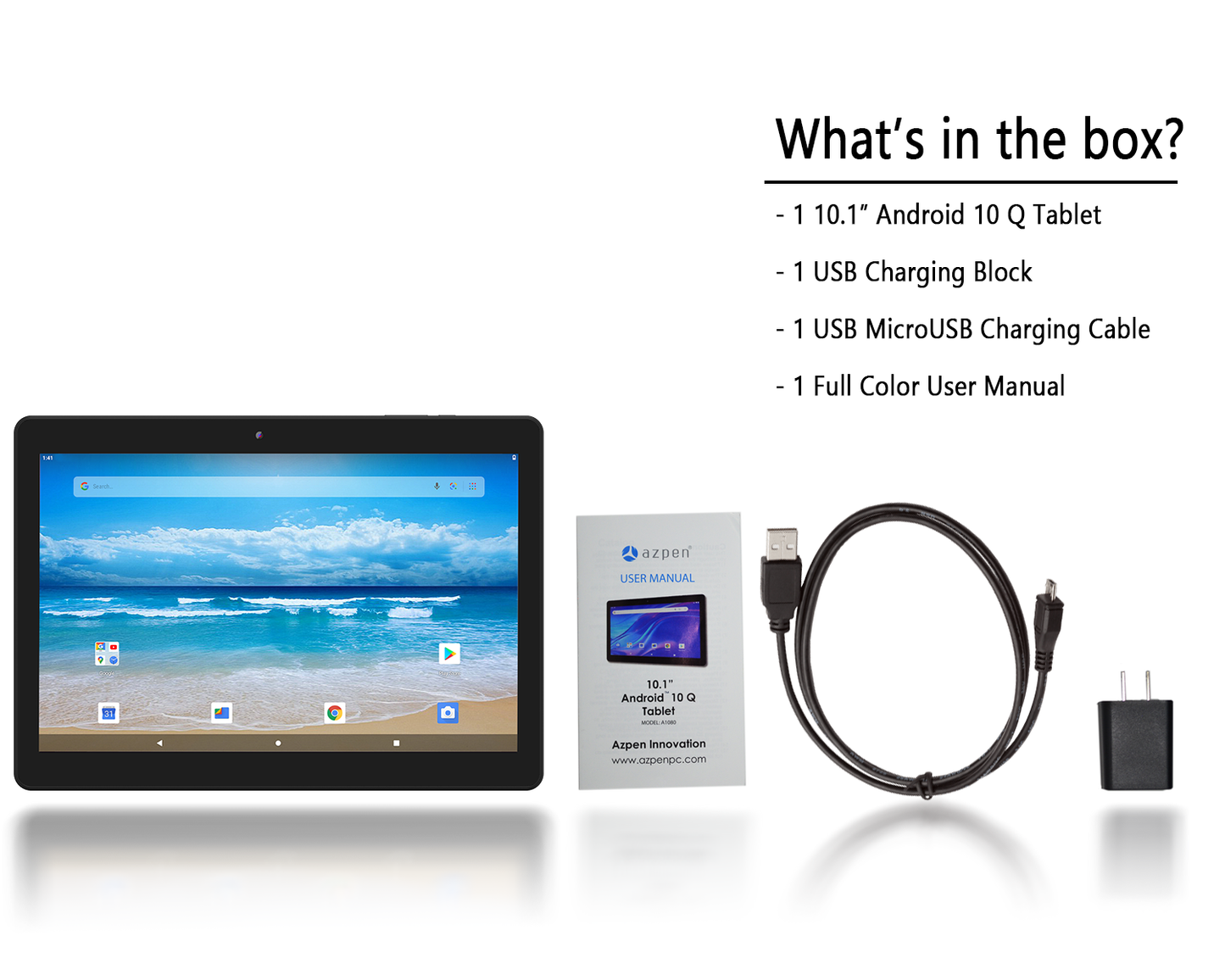 A1080G - 10.1" Android 11 Tablet + Keyboard Case