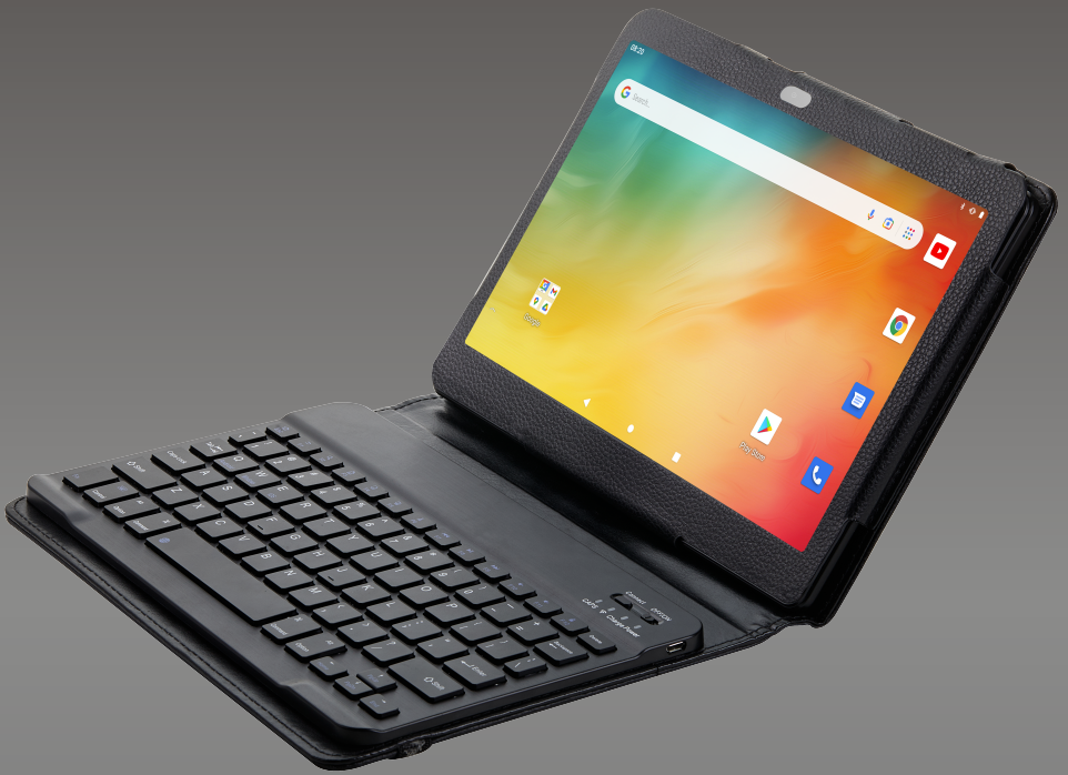 A1080G Octa Core Google Certified Android 13 Tablet with Keyboard Case