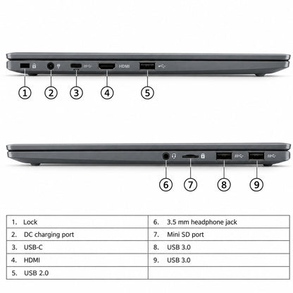 Azpen 14" Professional Windows 11 Laptop, X1455 Model