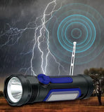 8 in 1 Flashlight with Weather Radio & SOS Alarm