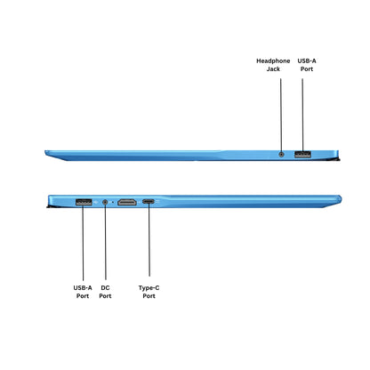 X1500 15.6” Windows 11 Laptop – 128GB Storage Microsoft 365 for Lifetime, Carrying Case Included