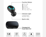 NVEE True Wireless Bluetooth Earbuds w/ Charging Case